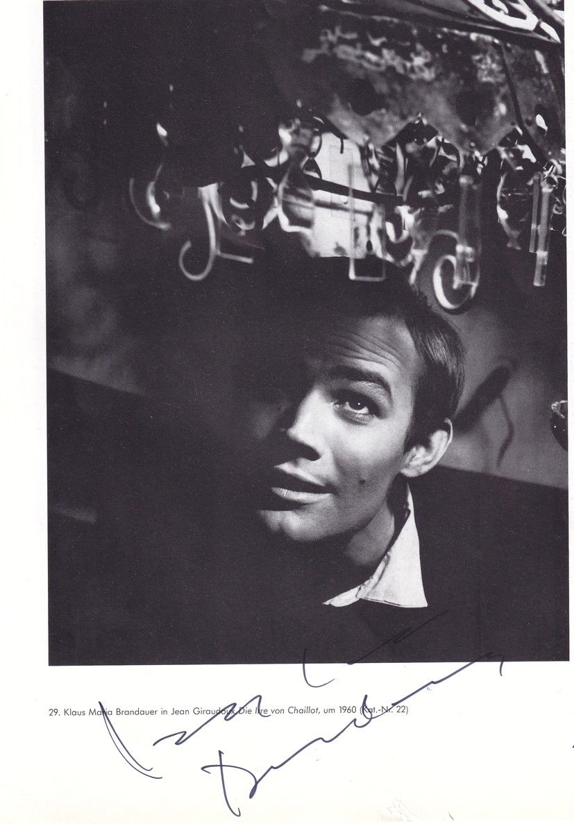 Autogramm Schauspieler | Klaus Maria BRANDAUER | 1960 "Irre Von Chaillot" (Portrait SW XL)