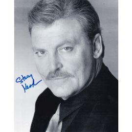Autogramm Film (USA) | Stacy KEACH | 1990er Foto (Portrait SW XL) 2