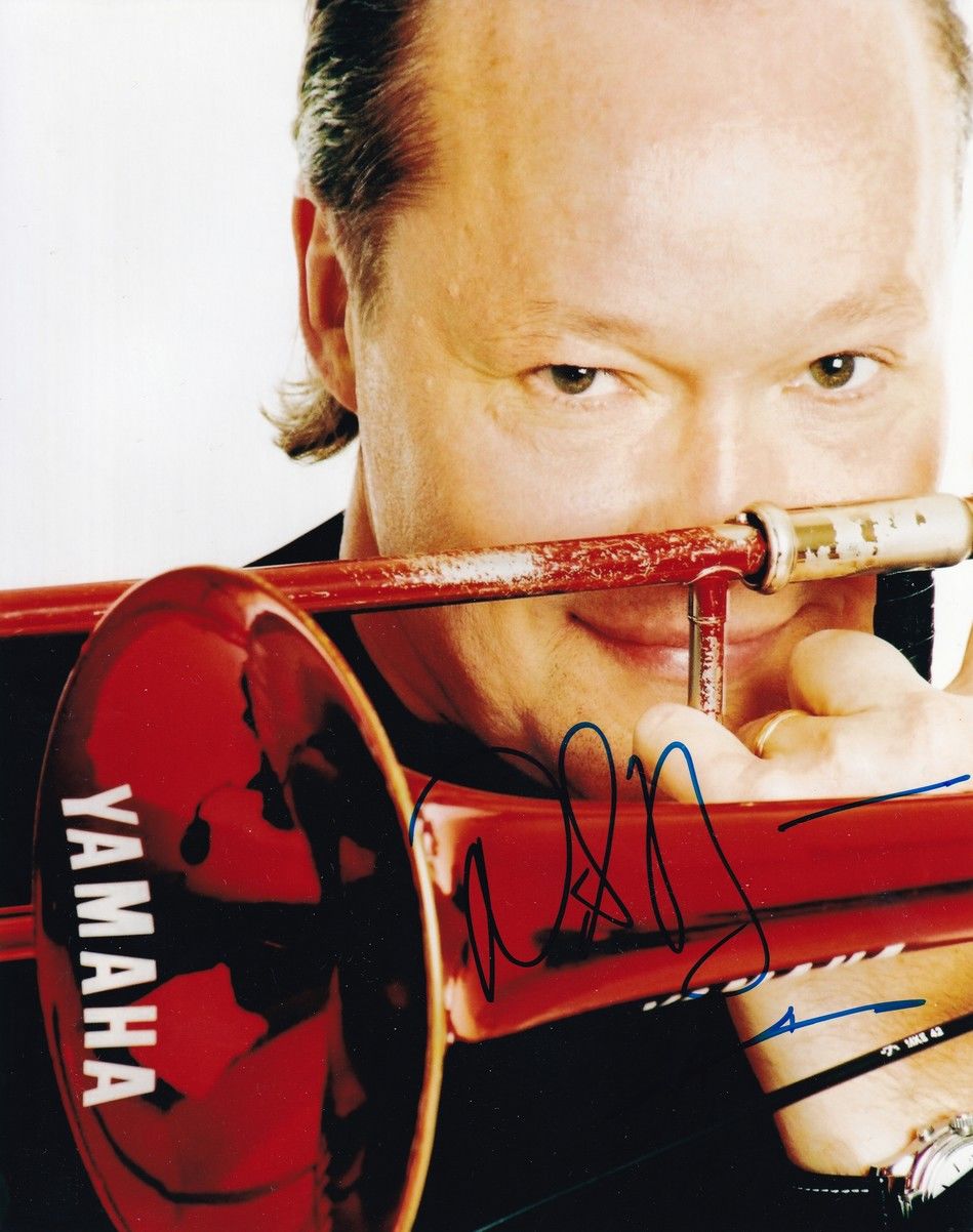 Autogramm Posaune (SWE) | Nils LANDGREN | 2010er Foto (Portrait Color XL)
