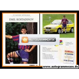Autogramm Fussball | FC Bayern München | 1995 | Emil KOSTADINOV