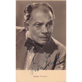 Autogramm Schauspieler | Walter FRANCK | 1940er (Portrait SW) Ross A1369-1 _