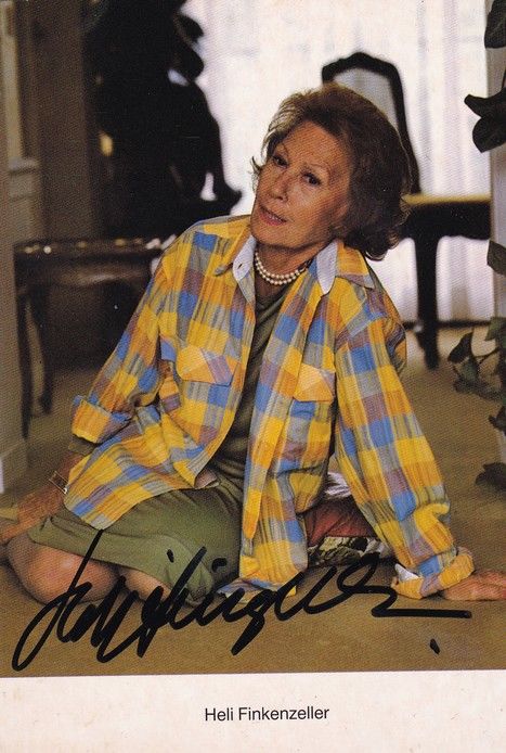 Autogramm Schauspieler | Heli FINKENZELLER | 1980er (Portrait Color Rüdel) Pantel