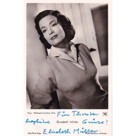 Autogramm Film | Elisabeth MÜLLER | 1956 "Rosen Für Bettina" UFA FK3024