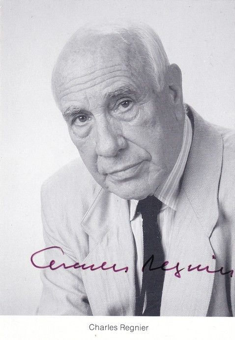 Autogramm Schauspieler | Charles REGNIER | 1980er (Portrait SW) 1