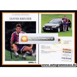 Autogramm Fussball | FC Bayern M&uuml;nchen | 1995 | Oliver KREUZER
