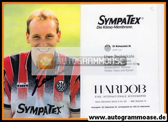 Autogramm Fussball | SG Wattenscheid 09 | 1992-1 | Uwe TSCHISKALE