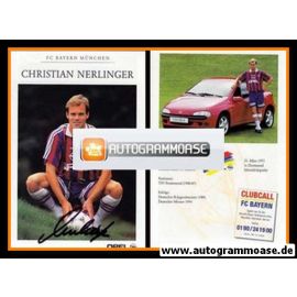 Autogramm Fussball | FC Bayern M&uuml;nchen | 1995 | Christian NERLINGER