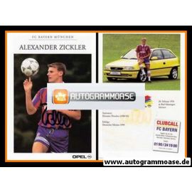 Autogramm Fussball | FC Bayern M&uuml;nchen | 1995 | Alexander ZICKLER