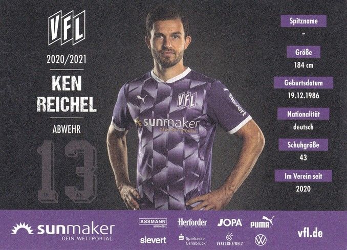 Autogramm Fussball | VfL Osnabrück | 2020 | Ken REICHEL
