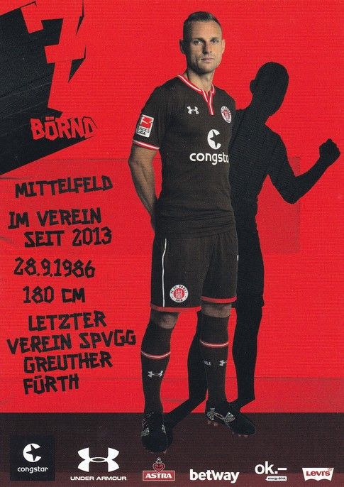 Autogramm Fussball | FC St. Pauli | 2016 | Bernd NEHRIG