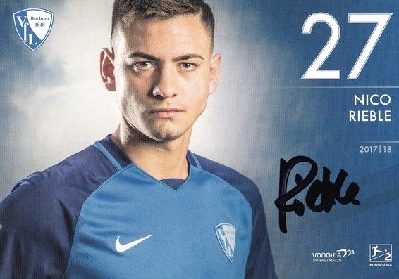 Autogramm Fussball | VfL Bochum | 2017 | Nico RIEBLE