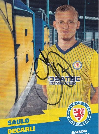 Autogramm Fussball | Eintracht Braunschweig | 2023 | Saulo DECARLI
