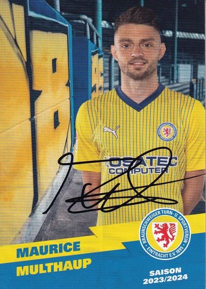Autogramm Fussball | Eintracht Braunschweig | 2023 | Maurice MULTHAUP