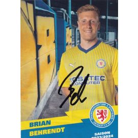 Autogramm Fussball | Eintracht Braunschweig | 2023 | Brian BEHRENDT