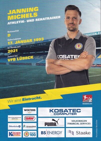 Autogramm Fussball | Eintracht Braunschweig | 2023 | Janning MICHELS
