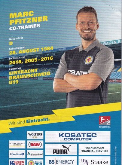 Autogramm Fussball | Eintracht Braunschweig | 2023 | Marc PFITZNER