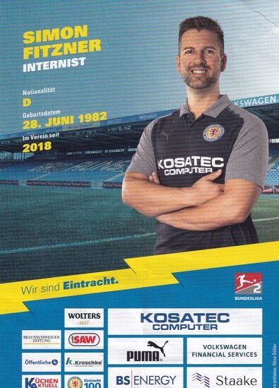 Autogramm Fussball | Eintracht Braunschweig | 2023 | Simon FITZNER