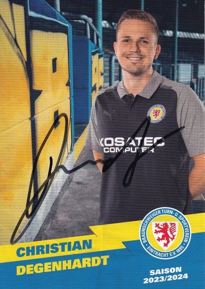 Autogramm Fussball | Eintracht Braunschweig | 2023 | Christian DEGENHARDT