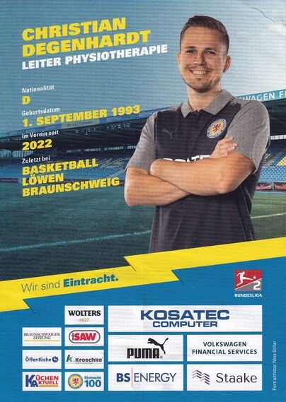 Autogramm Fussball | Eintracht Braunschweig | 2023 | Christian DEGENHARDT