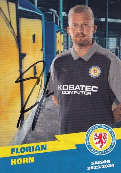 Autogramm Fussball | Eintracht Braunschweig | 2023 | Florian HORN