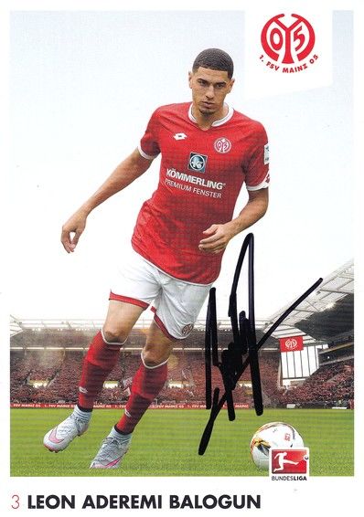 Autogramm Fussball | FSV Mainz 05 | 2015 | Leon ADEREMI BALOGUN