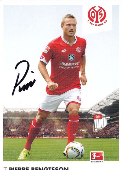 Autogramm Fussball | FSV Mainz 05 | 2015 | Pierre BENGTSSON