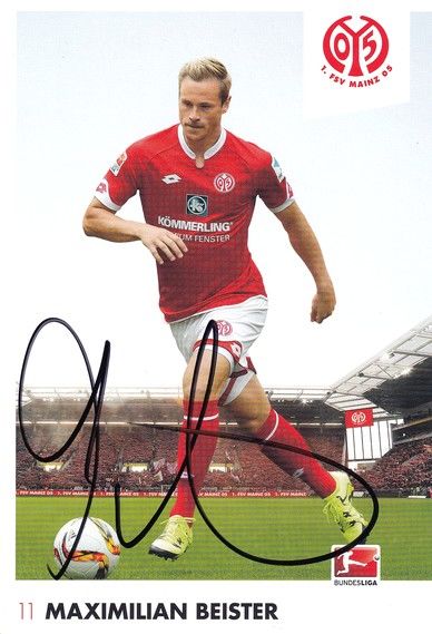 Autogramm Fussball | FSV Mainz 05 | 2015 | Maximilian BEISTER