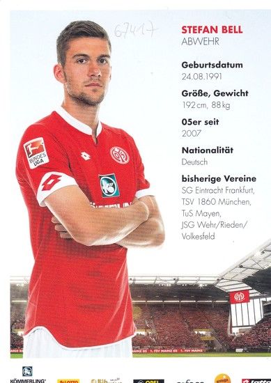 Autogramm Fussball | FSV Mainz 05 | 2015 | Stefan BELL