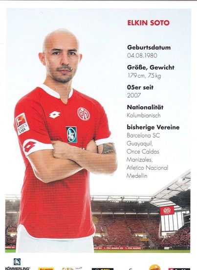 Autogramm Fussball | FSV Mainz 05 | 2015 | Elkin SOTO