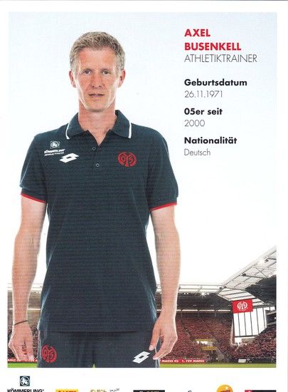 Autogramm Fussball | FSV Mainz 05 | 2015 | Axel BUSENKELL