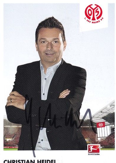 Autogramm Fussball | FSV Mainz 05 | 2015 | Christian HEIDEL