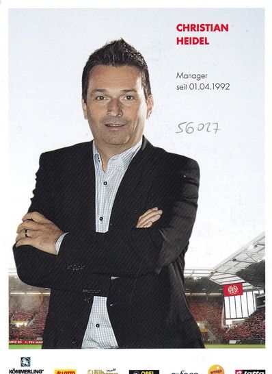 Autogramm Fussball | FSV Mainz 05 | 2015 | Christian HEIDEL