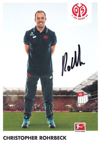 Autogramm Fussball | FSV Mainz 05 | 2015 | Christopher ROHRBECK