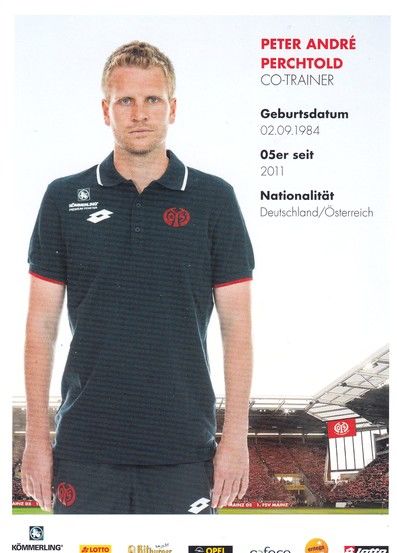 Autogramm Fussball | FSV Mainz 05 | 2015 | Peter PERCHTOLD