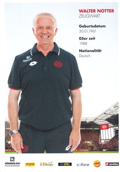 Autogramm Fussball | FSV Mainz 05 | 2015 | Walter NOTTER