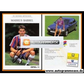 Autogramm Fussball | FC Bayern M&uuml;nchen | 1996 | Markus BABBEL 
