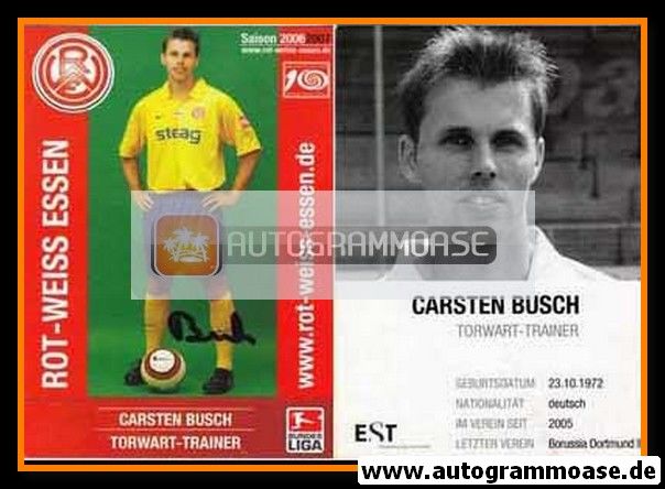 Autogramm Fussball | Rot-Weiss Essen | 2006 | Carsten BUSCH