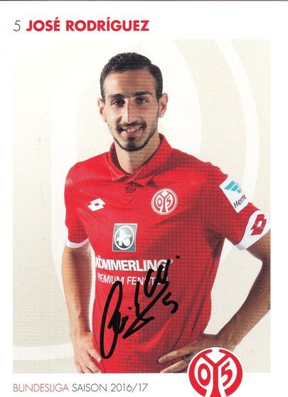 Autogramm Fussball | FSV Mainz 05 | 2016 | Jose RODRIGUEZ