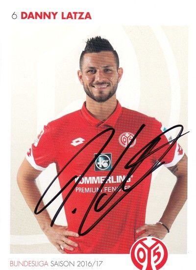 Autogramm Fussball | FSV Mainz 05 | 2016 | Danny LATZA