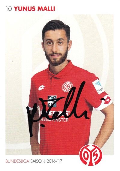 Autogramm Fussball | FSV Mainz 05 | 2016 | Yunus MALLI