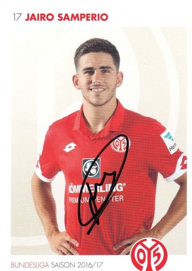 Autogramm Fussball | FSV Mainz 05 | 2016 | Jairo SAMPERIO
