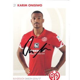 Autogramm Fussball | FSV Mainz 05 | 2016 | Karim ONISIWO