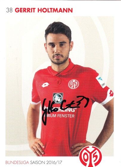 Autogramm Fussball | FSV Mainz 05 | 2016 | Gerrit HOLTMANN