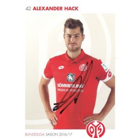 Autogramm Fussball | FSV Mainz 05 | 2016 | Alexander HACK