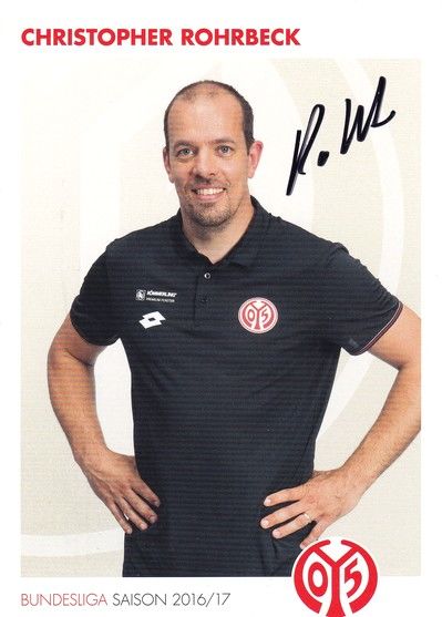 Autogramm Fussball | FSV Mainz 05 | 2016 | Christopher ROHRBECK