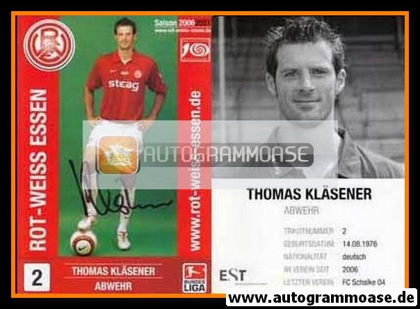 Autogramm Fussball | Rot-Weiss Essen | 2006 | Thomas KLÄSENER