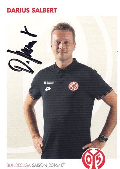 Autogramm Fussball | FSV Mainz 05 | 2016 | Darius SALBERT
