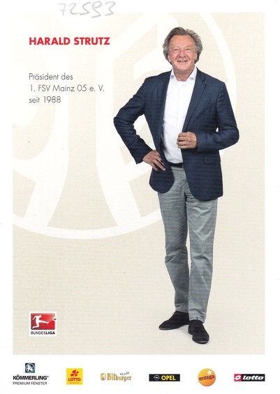 Autogramm Fussball | FSV Mainz 05 | 2016 | Harald STRUTZ