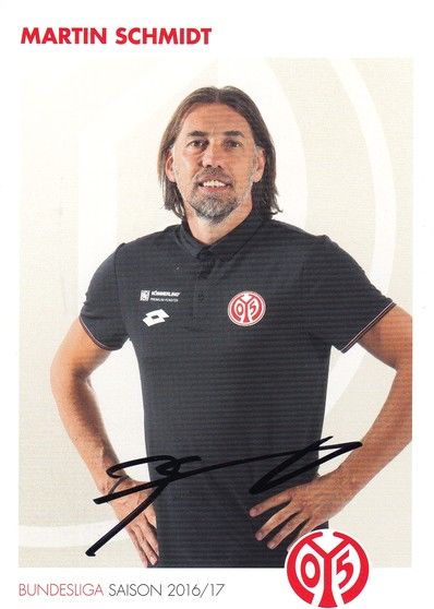 Autogramm Fussball | FSV Mainz 05 | 2016 | Martin SCHMIDT