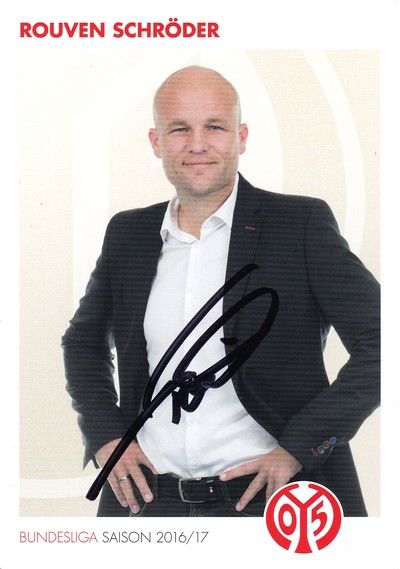 Autogramm Fussball | FSV Mainz 05 | 2016 | Rouven SCHRÖDER